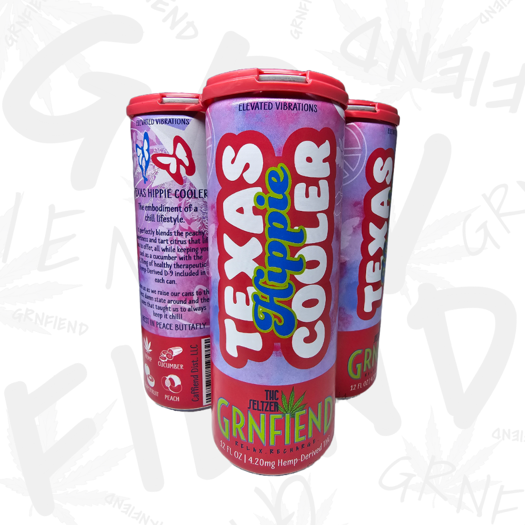 Texas Hippie Cooler | Delta-9 THC Drink Peach Grapefruit